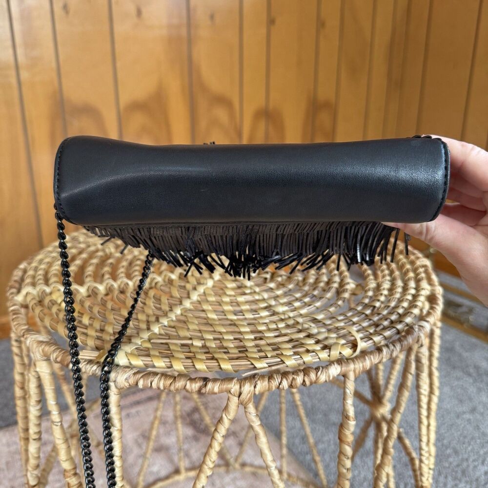 Loeffler Randall Black Fringe Crossbody Bag - Picture 4 of 15